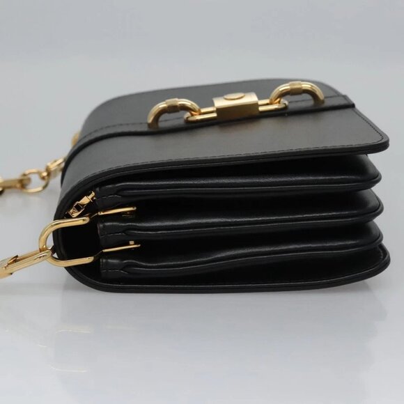 LOUIS VUITTON Rendezvous Shoulder Bag Leather Black - Picture 4 of 15